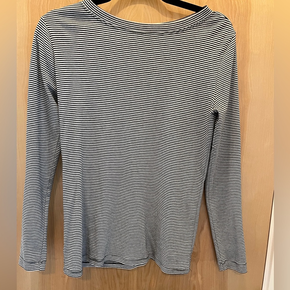 Ann Taylor LOFT Long Sleeved Striped T-shirt